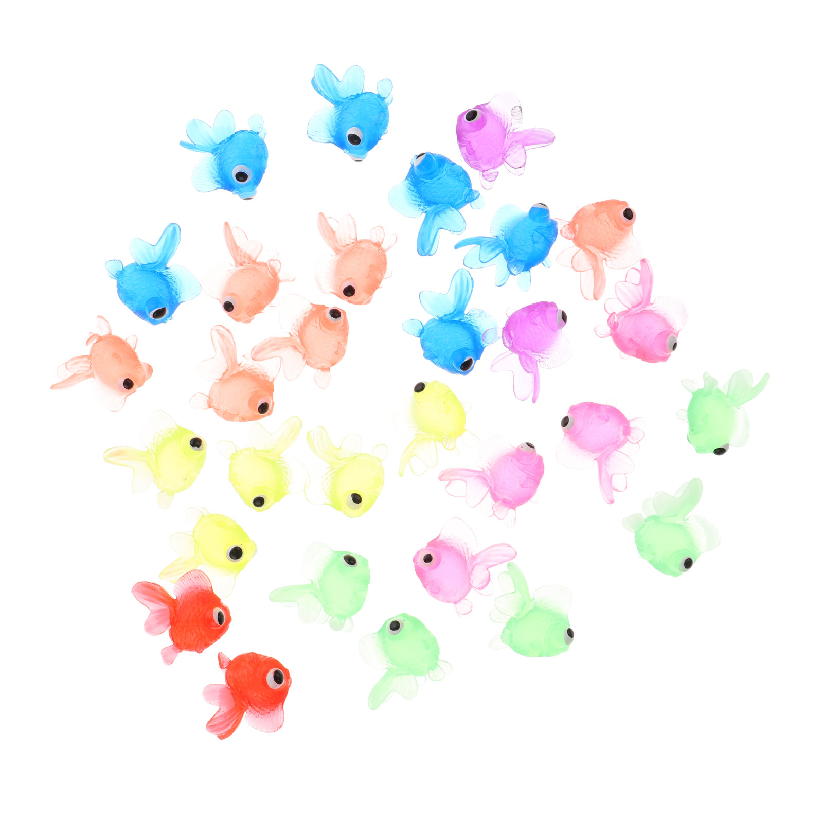 Aquarium Decor - Floating Goldfish Aquarium Decorations 20 Pack