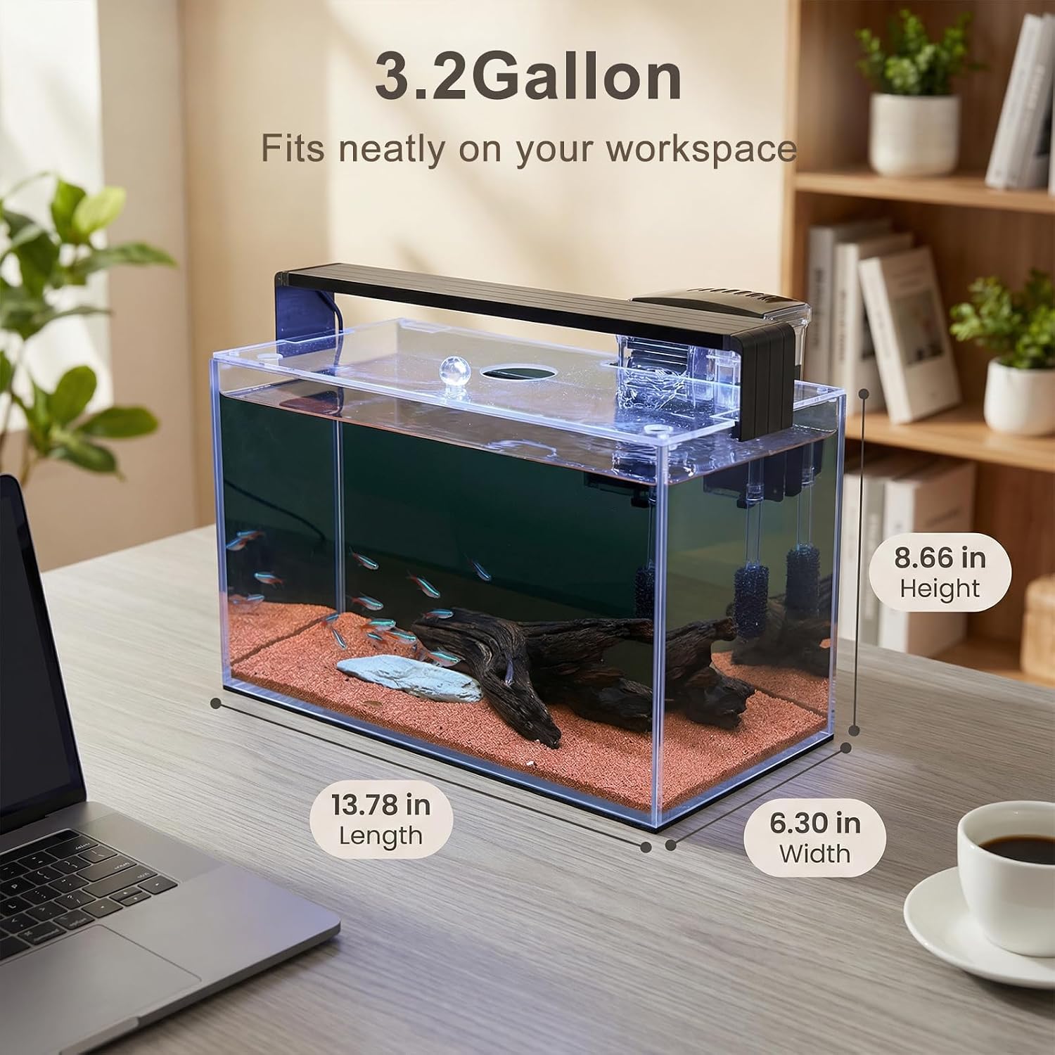 3.2 Gallon Nano Nature Aquariu - Betta Fish Tank recension och pris