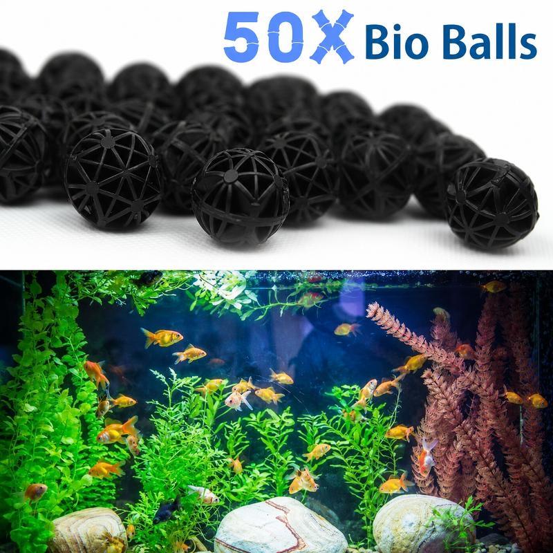 50Pcs 16mm Aquarium Bio Filter - Fish Aquarium Home recension och pris
