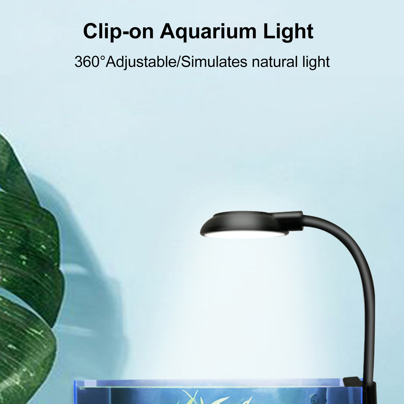 Fish  Clamp Lamp Aquarium Aqua - Aquarium Plants recension och pris