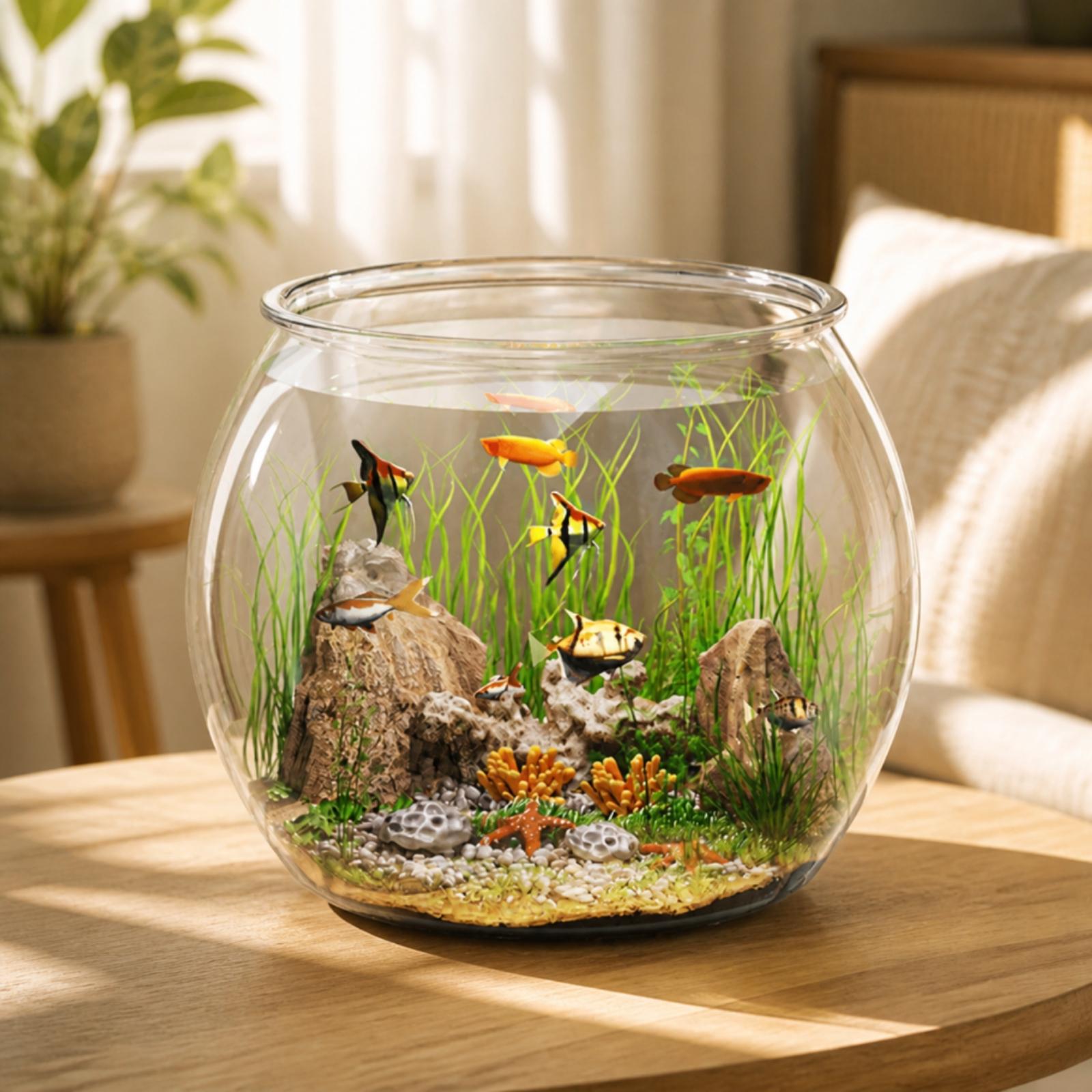 Compact Desktop Fish Bowl Aqua - Betta Fish Tank recension och pris