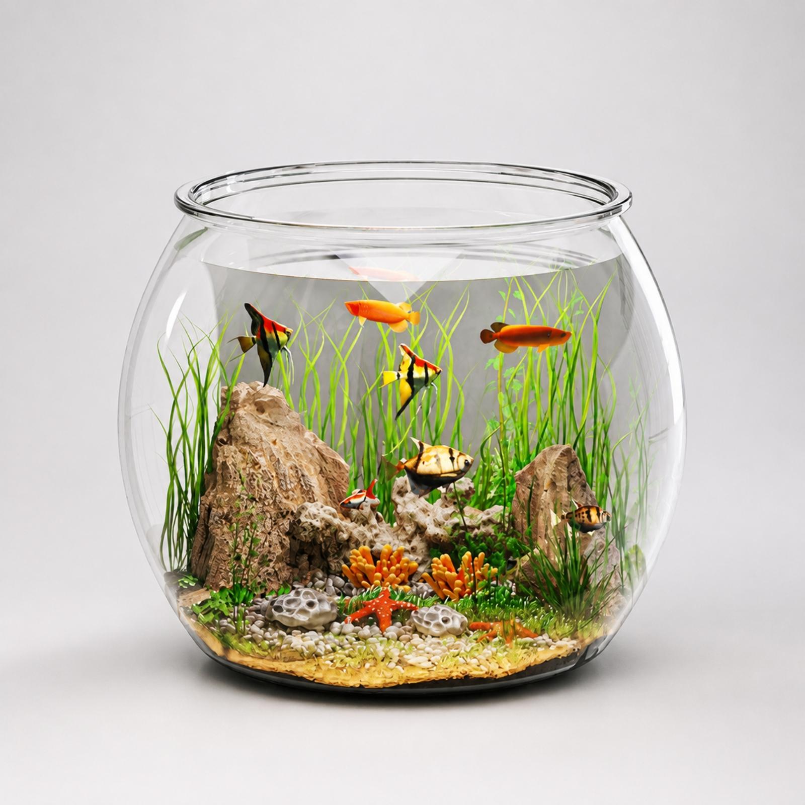 Compact Desktop Fish Bowl Aqua - Betta Fish Tank recension och pris