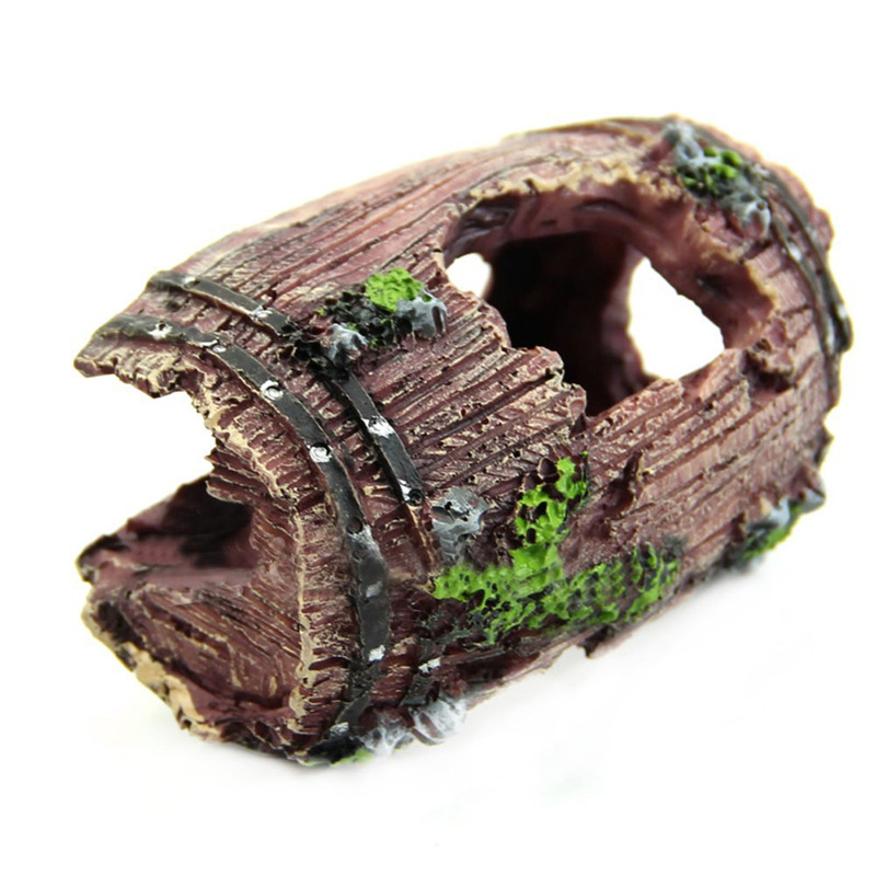 Aquarium Artificial Barrel Cav - Fish Tank Gravel recension och pris